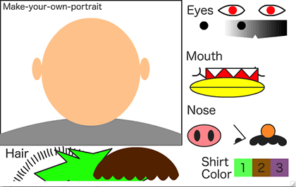 create a face